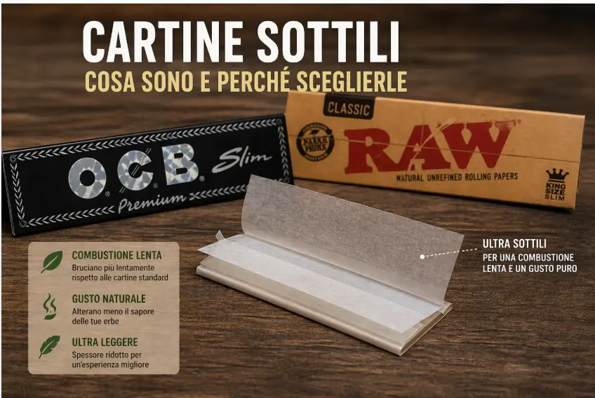 cartine sottili cosa sono cartine ultra sottili
