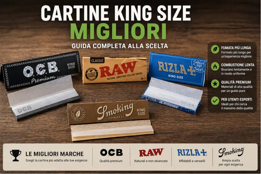 cartine king size migliori cartine lunghe qualità